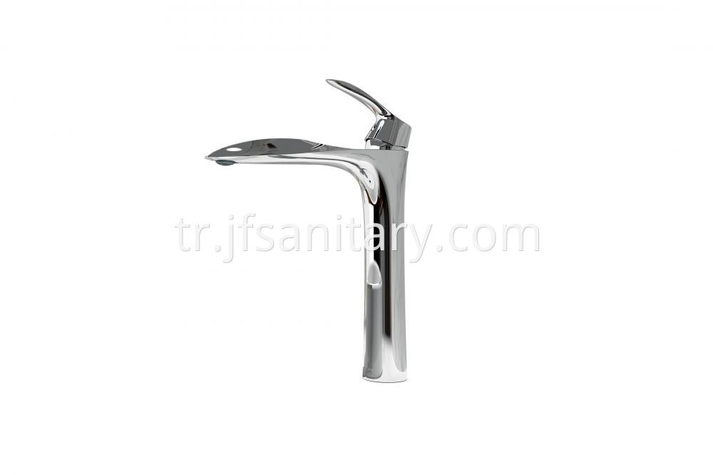 Classic Chrome Taller Basin Sink Tap For Bathroom